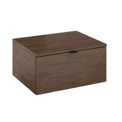   Alsó szekrény, AREZZO design NEBO alsószekrény 60 cm-es, 1 fiókkal, lincoln dió,  matt fekete (2