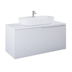   Alsó szekrény, AREZZO design MALIBU alsószekrény 120 1 fiók + 1 fiók , matt fehér