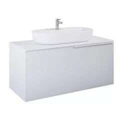   Alsó szekrény, AREZZO design MALIBU alsószekrény 120 1 fiók + 1 fiók , matt fehér