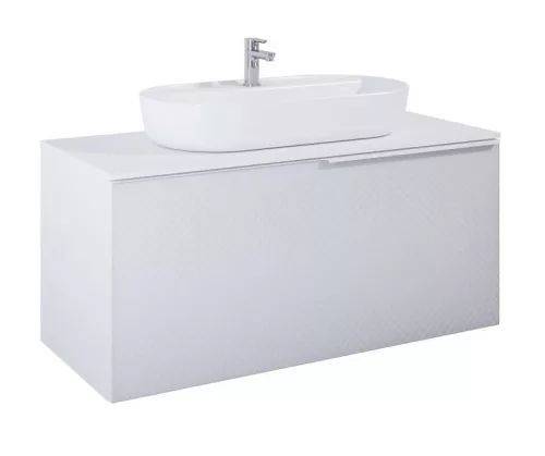 Alsó szekrény, AREZZO design MALIBU alsószekrény 120 1 fiók + 1 fiók , matt fehér