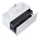 Alsó szekrény, AREZZO design MALIBU alsószekrény 120 1 fiók + 1 fiók , matt fehér