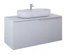 Alsó szekrény, AREZZO design Malibu alsószekrény 120 1 fiók + 1 fiók , matt szürke