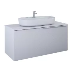   Alsó szekrény, AREZZO design Malibu alsószekrény 120 1 fiók + 1 fiók , matt szürke