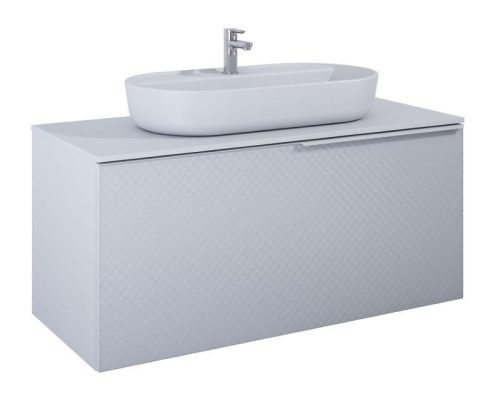 Alsó szekrény, AREZZO design Malibu alsószekrény 120 1 fiók + 1 fiók , matt szürke