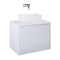   Alsó szekrény, AREZZO design Malibu alsószekrény 70 1 fiók + 1 fiók , matt fehér