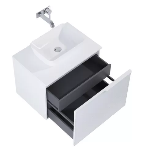 Alsó szekrény, AREZZO design Malibu alsószekrény 70 1 fiók + 1 fiók , matt fehér