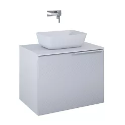   Alsó szekrény, AREZZO design Malibu alsószekrény 70 1 fiók + 1 fiók , v. matt szürke