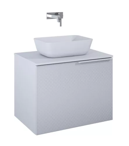 Alsó szekrény, AREZZO design Malibu alsószekrény 70 1 fiók + 1 fiók , v. matt szürke