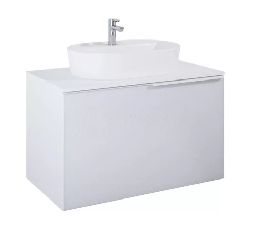 Alsó szekrény, AREZZO design Malibu alsószekrény 90 1 fiók + 1 fiók , matt fehér