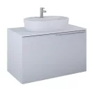 Alsó szekrény, AREZZO design Malibu alsószekrény 90 1 fiók + 1 fiók , v. matt szürke
