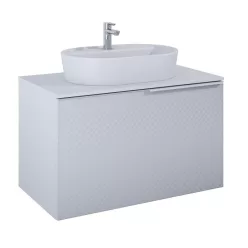   Alsó szekrény, AREZZO design Malibu alsószekrény 90 1 fiók + 1 fiók , v. matt szürke