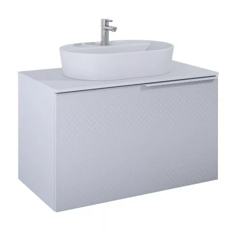 Alsó szekrény, AREZZO design Malibu alsószekrény 90 1 fiók + 1 fiók , v. matt szürke