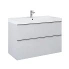 Alsó szekrény, AREZZO design MONTEREY 100 cm-es alsószekrény 2 fiókkal Matt Szürke színben, szif