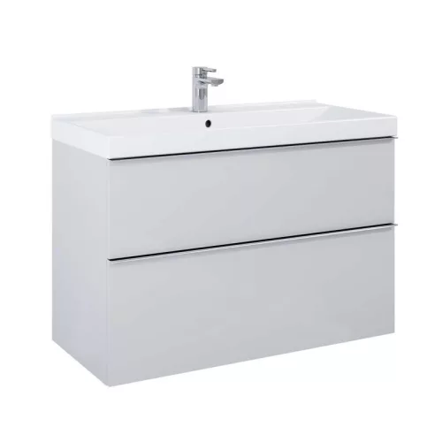 Alsó szekrény, AREZZO design MONTEREY 100 cm-es alsószekrény 2 fiókkal Matt Szürke színben, szif