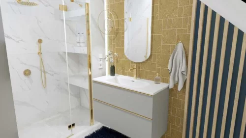 Alsó szekrény, AREZZO design MONTEREY 100 cm-es alsószekrény 2 fiókkal Matt Szürke színben, szif