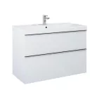 Alsó szekrény, AREZZO design MONTEREY 100 cm-es alsószekrény 2 fiókkal Mf. fehér színben, szifonk