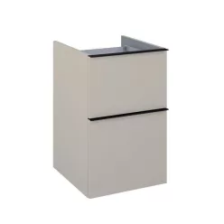   Alsó szekrény, AREZZO design MONTEREY 40 cm-es alsószekrény 2 fiókkal Matt Beige színben