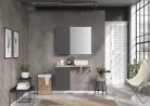 Alsó szekrény, AREZZO design MONTEREY 40 cm-es oldalszekrény 1 ajtóval Mf. antracit színben
