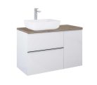 Alsó szekrény, AREZZO design MONTEREY 40 cm-es oldalszekrény 1 ajtóval Mf. fehér színben