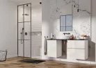 Alsó szekrény, AREZZO design MONTEREY 40 cm-es oldalszekrény 1 ajtóval Mf. fehér színben