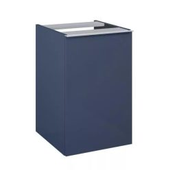   Alsó szekrény, AREZZO design MONTEREY 40 cm-es oldalszekrény szennyeskosárral Matt kék színben