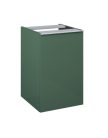 Alsó szekrény, AREZZO design MONTEREY 40 cm-es oldalszekrény szennyeskosárral Matt Zöld színben