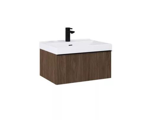 Alsó szekrény, AREZZO design MONTEREY 60 cm-es alsószekrény 1 fiókkal Lincoln dió színben, szifon