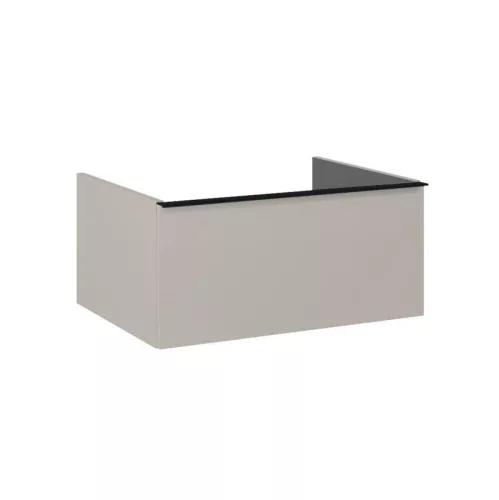 Alsó szekrény, AREZZO design MONTEREY 60 cm-es alsószekrény 1 fiókkal Matt Beige színben, szifonk