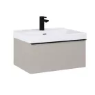 Alsó szekrény, AREZZO design MONTEREY 60 cm-es alsószekrény 1 fiókkal Matt Beige színben, szifonk