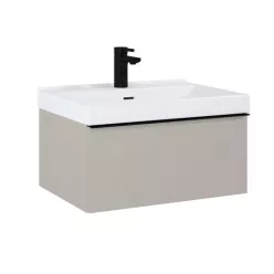   Alsó szekrény, AREZZO design MONTEREY 60 cm-es alsószekrény 1 fiókkal Matt Beige színben, szifonk