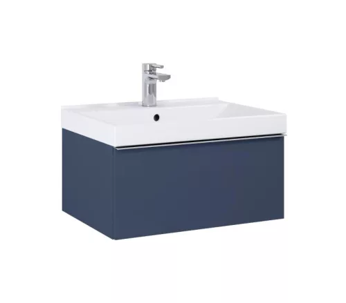 Alsó szekrény, AREZZO design MONTEREY 60 cm-es alsószekrény 1 fiókkal Matt Kék színben, szifonkiv