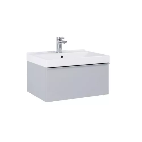 Alsó szekrény, AREZZO design MONTEREY 60 cm-es alsószekrény 1 fiókkal Matt Szürke, szifonkivágáss