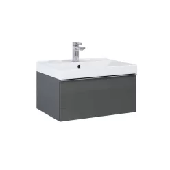   Alsó szekrény, AREZZO design MONTEREY 60 cm-es alsószekrény 1 fiókkal Mf. antracit színben, szifo