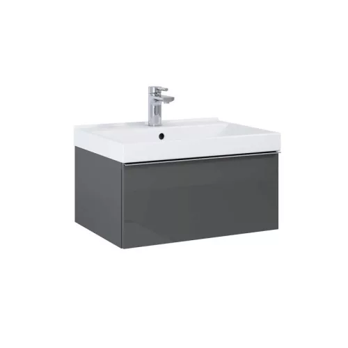 Alsó szekrény, AREZZO design MONTEREY 60 cm-es alsószekrény 1 fiókkal Mf. antracit színben, szifo