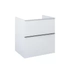 Alsó szekrény, AREZZO design MONTEREY 60 cm-es alsószekrény 2 fiókkal Matt Fehér színben, szifonk