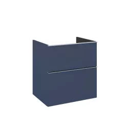   Alsó szekrény, AREZZO design MONTEREY 60 cm-es alsószekrény 2 fiókkal Matt Kék színben, szifonkiv