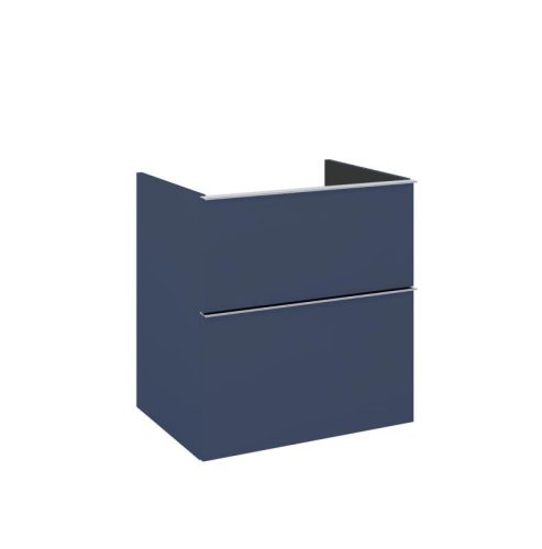 Alsó szekrény, AREZZO design MONTEREY 60 cm-es alsószekrény 2 fiókkal Matt Kék színben, szifonkiv