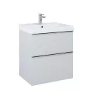 Alsó szekrény, AREZZO design MONTEREY 60 cm-es alsószekrény 2 fiókkal Matt Szürke színben, szifon