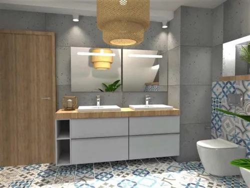 Alsó szekrény, AREZZO design MONTEREY 60 cm-es alsószekrény 2 fiókkal Matt Szürke színben, szifon