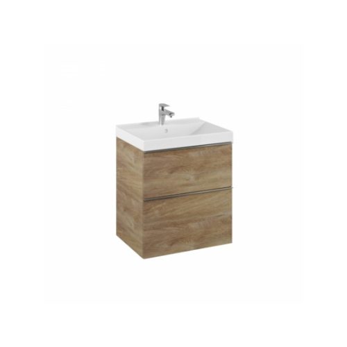 Alsó szekrény, AREZZO design MONTEREY 60 cm-es alsószekrény 2 fiókkal, Canela tölgy színben, szif