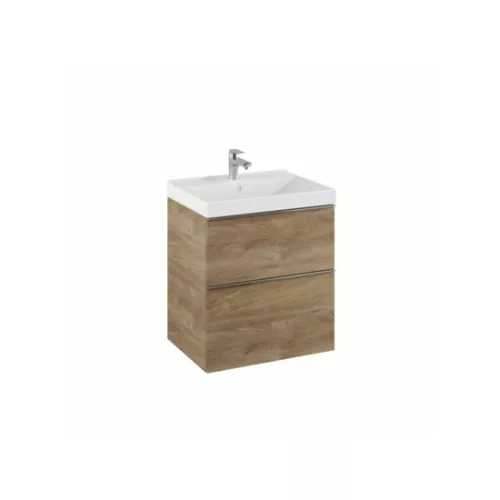 Alsó szekrény, AREZZO design MONTEREY 60 cm-es alsószekrény 2 fiókkal, Canela tölgy színben, szif