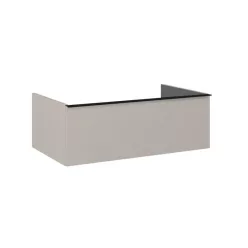   Alsó szekrény, AREZZO design MONTEREY 80 cm-es alsószekrény 1 fiókkal Matt Beige színben, szifonk