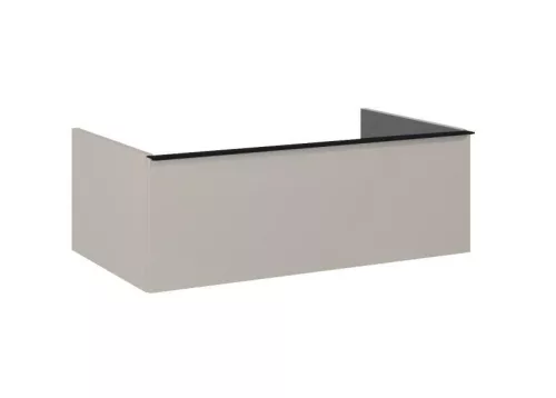 Alsó szekrény, AREZZO design MONTEREY 80 cm-es alsószekrény 1 fiókkal Matt Beige színben, szifonk