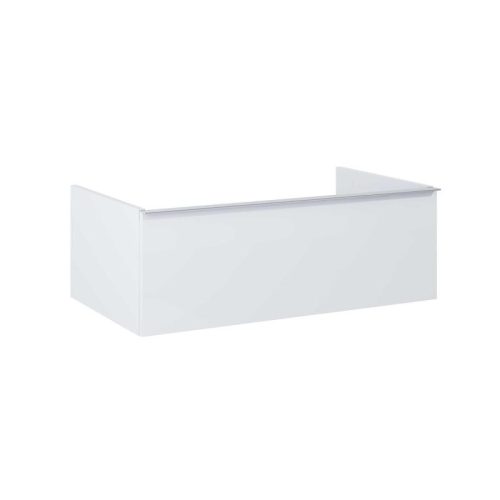 Alsó szekrény, AREZZO design MONTEREY 80 cm-es alsószekrény 1 fiókkal Matt Fehér színben, szifonk