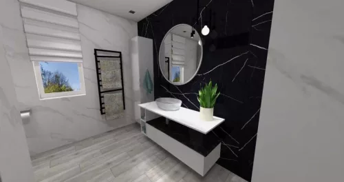 Alsó szekrény, AREZZO design MONTEREY 80 cm-es alsószekrény 1 fiókkal Matt Fehér színben, szifonk