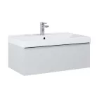 Alsó szekrény, AREZZO design MONTEREY 80 cm-es alsószekrény 1 fiókkal Matt Szürke színben, szifon