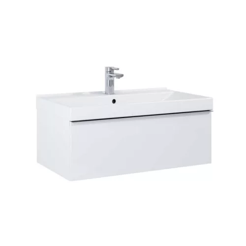 Alsó szekrény, AREZZO design MONTEREY 80 cm-es alsószekrény 1 fiókkal Mf. fehér színben, szifonki