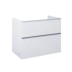   Alsó szekrény, AREZZO design MONTEREY 80 cm-es alsószekrény 2 fiókkal Matt Fehér színben, szifonk