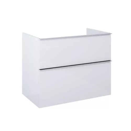 Alsó szekrény, AREZZO design MONTEREY 80 cm-es alsószekrény 2 fiókkal Matt Fehér színben, szifonk