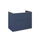Alsó szekrény, AREZZO design MONTEREY 80 cm-es alsószekrény 2 fiókkal Matt Kék színben, szifonkiv